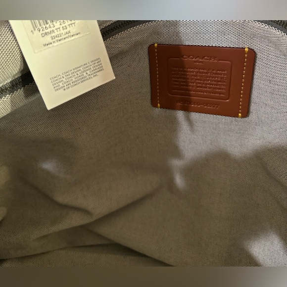 🔥One of a Kind🔥 Coach Dreamer Tote 52 With Tattoo x Chelsea Champlain GloveTan - Picture 12 of 15